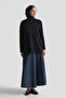 Jacquard Patterned Knitwear Tunic Black - 2