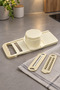 Multifunctional Mandolin Grater with Hand Protector, 5 Blades, Cream, 30.5X11 cm - 5