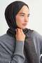 Noire Pattern Liora Cotton Shawl Dark Anthracite