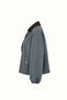 Velvet Collar Petrol Plaid Coat - 4