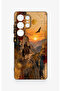 Samsung S25 Ultra Compatible Steppe Traveler Patterned Silicone Case - 2