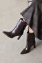 Lula Women's Wrinkled Leather Boots Brown - 2