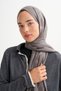 Icon Pattern Tencel Wool Viscose Shawl Anthracite - 3