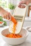 3-Blade Oval Mandoline Grater with Handle, Cream, 27X10.5 cm - 4