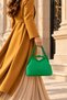 Retro Women's Scholarship Hand and Shoulder Bag-Green - 3