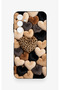 Samsung A25 Compatible Heart Fur Pillow Patterned Silicone Case - 2