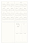 2027 Year A5 Linen Weekly Agenda 15X21 cm - 12 Months Burgundy - 8