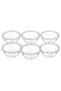 Set of 6 Glass Bowls, Transparent, 10X5 cm - 3