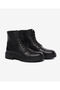 Men's Black Genuine Leather Military Boots 6K1Ub15070 - 3