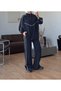 Striped Piping Detailed Trouser Suit - 62819 - Smoked
