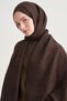 Noire pattern liora cotton shawl bitter brown