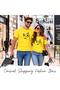 Smiley Face Adult T-Shirt - Unisex Round Neck Short Sleeve - Yellow Cotton T-Shirt - 5