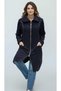 Women's Middle-Aged and Older Women's Winter Jeans with Front Zipper, Top Pocket, Collar, and Corduroy Cap - 2