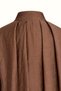 High Collar Zippered Brown Bomber Jacket - 7