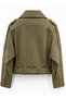 Gabardine Short Jacket with Belt at the Waist - 8