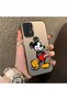 For Samsung Galaxy A13 4g Compatible Silicone Edge Hard Back Case Mickey Patterned Couple Phone Cover - 3