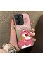 Poco C65 Compatible Silicone Edge Hard Back Case Lotso Patterned Lover Couple Phone Case - 3