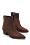 Women's Valore Short Heeled Boots - Brown-Suede