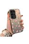 Samsung Galaxy S24 Ultra Compatible Silicone Edge Hard Back Case Floral Patterned Lover Couple Phone Case