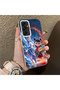 Samsung Galaxy A16 Compatible Silicone Edge Hard Back Case Nezha Patterned Couple Phone Case - 3