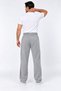 Men's Gray Color Ruffled Side Piping Regenerated Baggy Sweatpants - 4