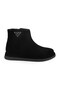 Women's Boots L031.27100551K Black Genuine Suede Leather Side Zipper Comfortable Thick Block Heel Non-Slip t - 2
