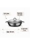 Markiz Granite 7 Piece Cookware Set Gray - 7