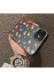 iPhone 12 Pro Compatible Silicone Edge Hard Back Case Floral Pattern Couple Phone Case - 4