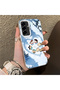 For Samsung Galaxy A36 Compatible Silicone Edge Hard Back Case Anime Patterned Couple Phone Case - 3