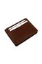 Genuine Leather Men's Wallet - Minimalist Card Holder and Wallet - Brown