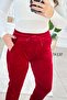 Velvet Trousers with Elastic Cuffs 7K137 - 3