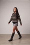Women's Knitwear Polo Neck Oversize Comfort Fit Sweatshirt Pullover - 2