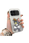 Poco F8 Pro 5g Compatible Silicone Edge Hard Back Case with Mouse Pattern Couple Phone Case