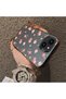 iPhone 14 Plus Compatible Silicone Edge Hard Back Case Floral Pattern Couple Phone Case - 4