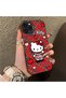 iPhone 11 Pro Compatible Silicone Edge Hard Back Case Kitty Pattern Loving Couple Phone Case - 3