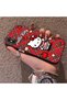 iPhone XS Max Compatible Silicone Edge Hard Back Case Kitty Pattern Loving Couple Phone Case - 2