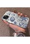 iPhone 15 Plus Compatible Silicone Edge Hard Back Case Shell Patterned Couple Phone Case - 2