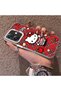 Oppo A3 5g Compatible Silicone Edge Hard Back Case Kitty Pattern Loving Couple Phone Case - 2
