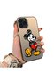 iPhone 11 Pro Compatible Silicone Edge Hard Back Case Mickey Pattern Loving Couple Phone Case