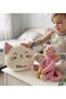 Warm Hugs: Pink Hugging Monkey & Cute Plush Cat Pillow Set - 4