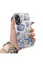 Oppo A60 Compatible Silicone Edge Hard Back Case Shell Patterned Couple Phone Case