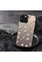iPhone 14 Plus Compatible Silicone Edge Hard Back Case Floral Pattern Couple Phone Case - 7
