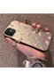 iPhone 12 Mini Compatible Silicone Edge Hard Back Case Floral Pattern Couple Phone Case - 2