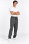 Men's Plain Smoked Baggy Sweatpants, Shaded Winter Oversize Comfortable Fit - 2