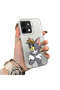 Vivo Y28 Compatible Silicone Edge Hard Back Case Mouse Pattern Couple Phone Case