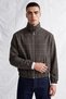 Men's Tika Plaid Pattern Jacket Brown Color - 2