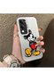 Vivo Y29S Compatible Silicone Edge Hard Back Case Mickey Patterned Couple Phone Case - 3