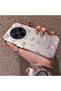 Vivo X300 Compatible Silicone Edge Hard Back Case Floral Pattern Couple Phone Case - 2