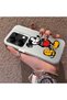Redmi Note 14S Compatible Silicone Edge Hard Back Case Mickey Pattern Couple Phone Case - 2