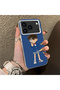iPhone 17 Pro Compatible Silicone Edge Hard Back Case Konan Patterned Couple Phone Case - 3